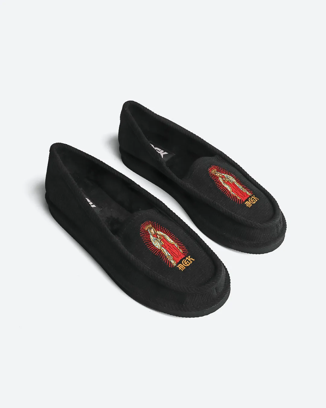 Dirty Ghetto Kids Blessed Embroidered Corduroy Slippers| Accessories