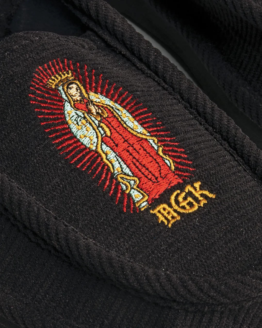 Dirty Ghetto Kids Blessed Embroidered Corduroy Slippers| Accessories