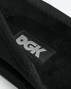Dirty Ghetto Kids Blessed Embroidered Corduroy Slippers| Accessories