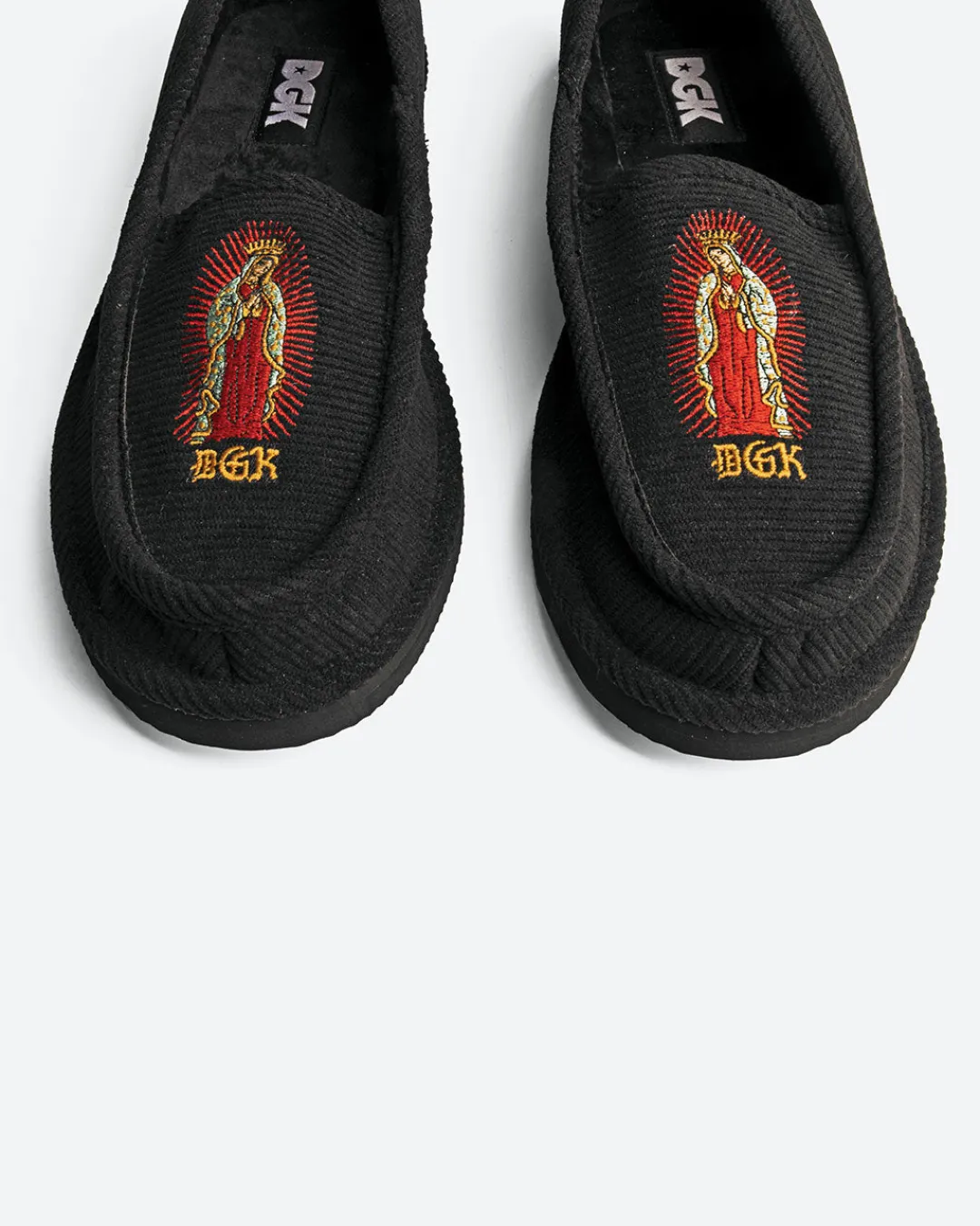 Dirty Ghetto Kids Blessed Embroidered Corduroy Slippers| Accessories