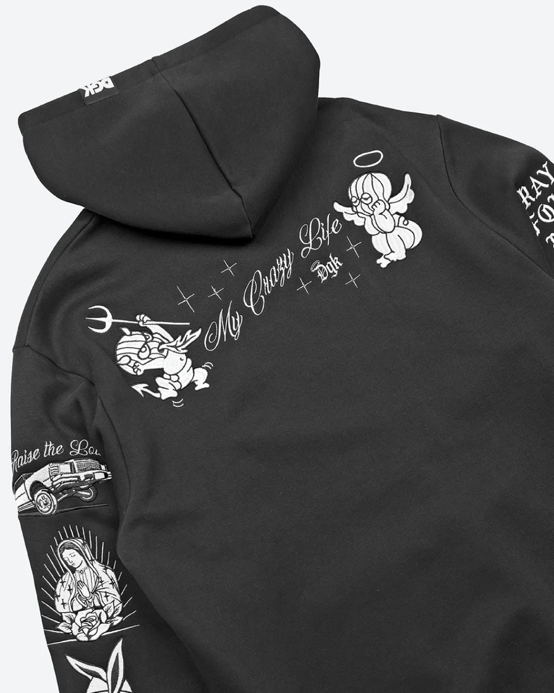 Dirty Ghetto Kids Crazy Life Embroidered Hooded Fleece| Hoodies & Fleece