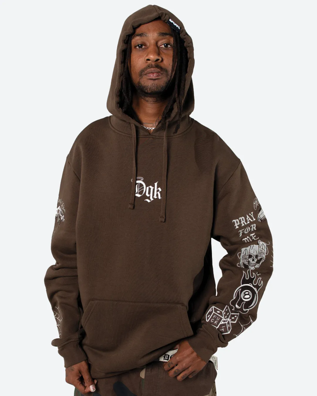 Dirty Ghetto Kids Crazy Life Embroidered Hooded Fleece| Hoodies & Fleece