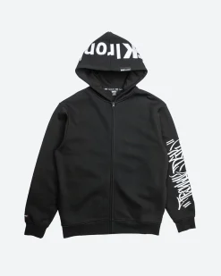 Dirty Ghetto Kids DGK x Ironlak Tag Zip-Up Embroidered Hooded Fleece| Hoodies & Fleece