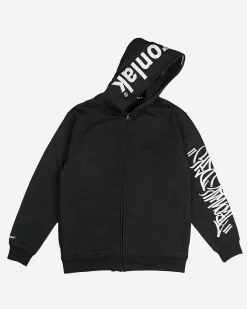 Dirty Ghetto Kids DGK x Ironlak Tag Zip-Up Embroidered Hooded Fleece| Hoodies & Fleece