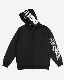 Dirty Ghetto Kids DGK x Ironlak Tag Zip-Up Embroidered Hooded Fleece| Hoodies & Fleece