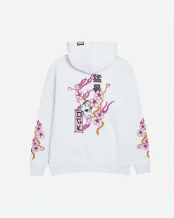 Dirty Ghetto Kids Fire Blossom Embroidered Hooded Fleece| Hoodies & Fleece
