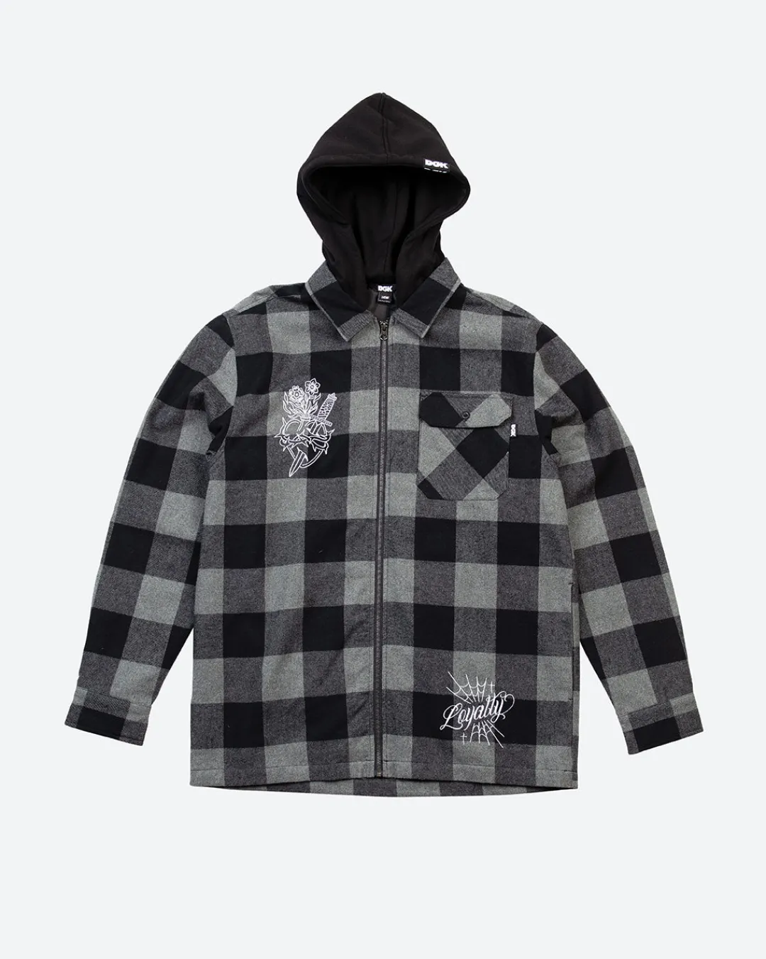 Dirty Ghetto Kids Monterey Embroidered Flannel Shacket| Jackets
