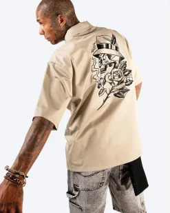 Dirty Ghetto Kids Pachuco Embroidered Work Shirt| Tops