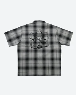 Dirty Ghetto Kids Players Club Embroidered Flannel Shirt| Tops