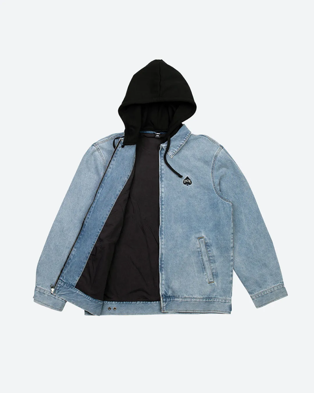 Dirty Ghetto Kids Spade Embroidered Denim Jacket| Jackets