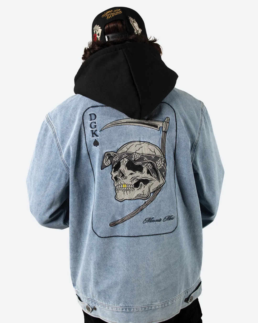 Dirty Ghetto Kids Spade Embroidered Denim Jacket| Jackets